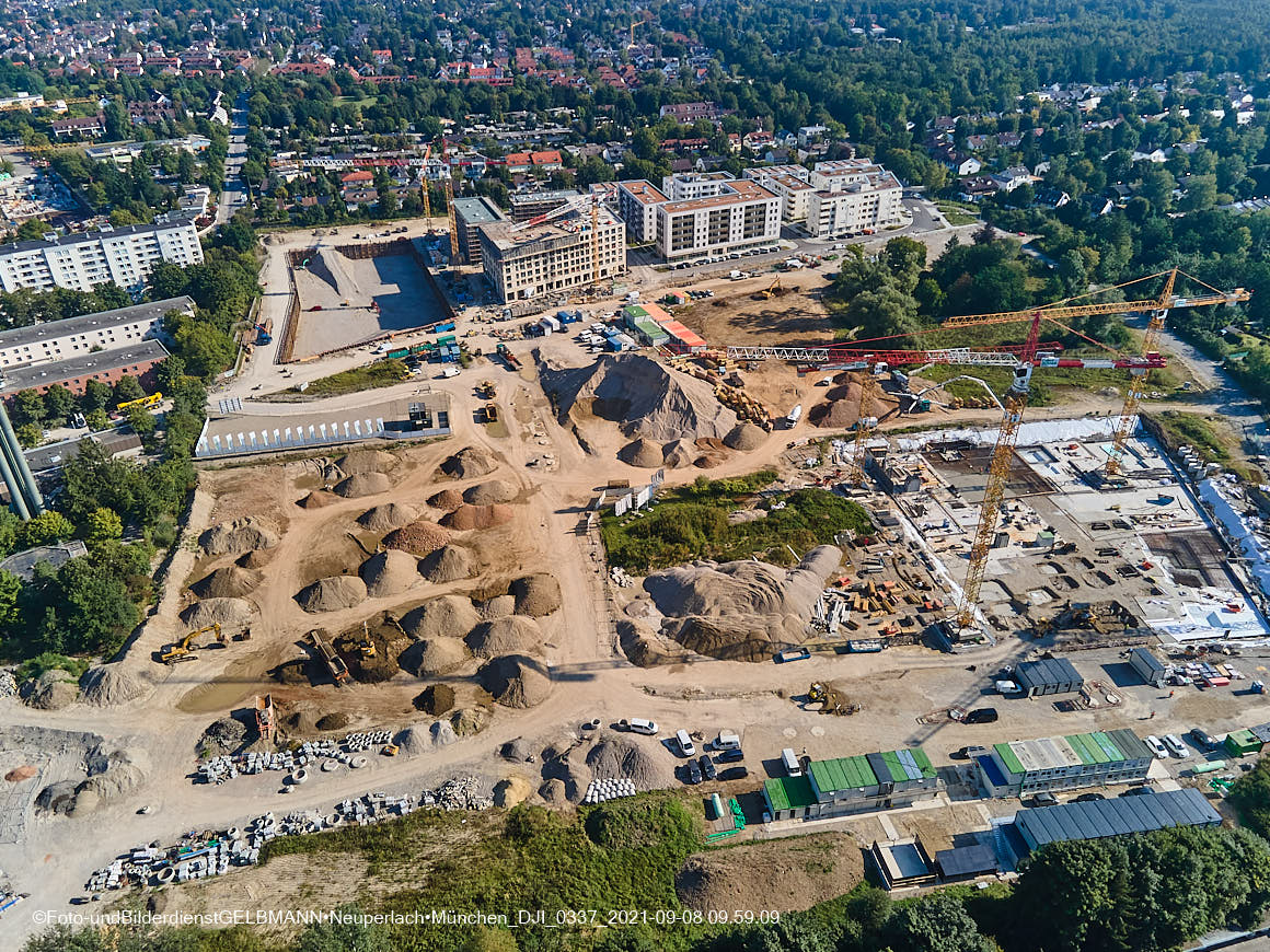 08.09.2021 - Baustelle Alexisquartier in Neuperlach