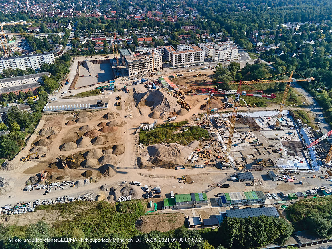 08.09.2021 - Baustelle Alexisquartier in Neuperlach