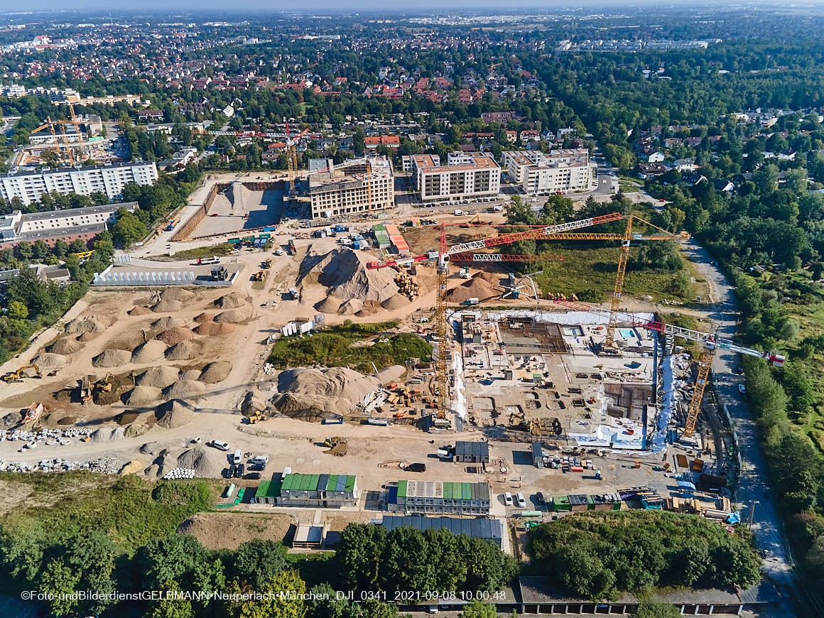 08.09.2021 - Baustelle Alexisquartier in Neuperlach