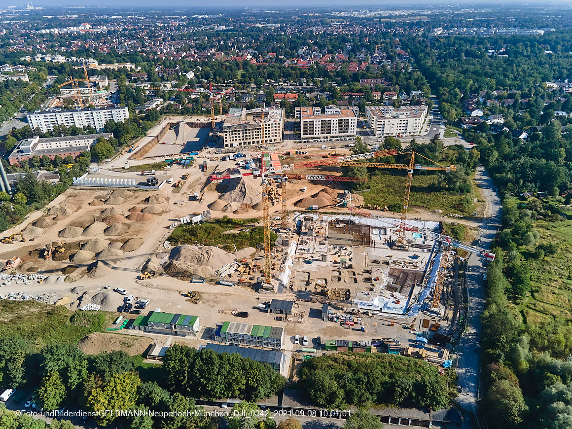 08.09.2021 - Baustelle Alexisquartier in Neuperlach