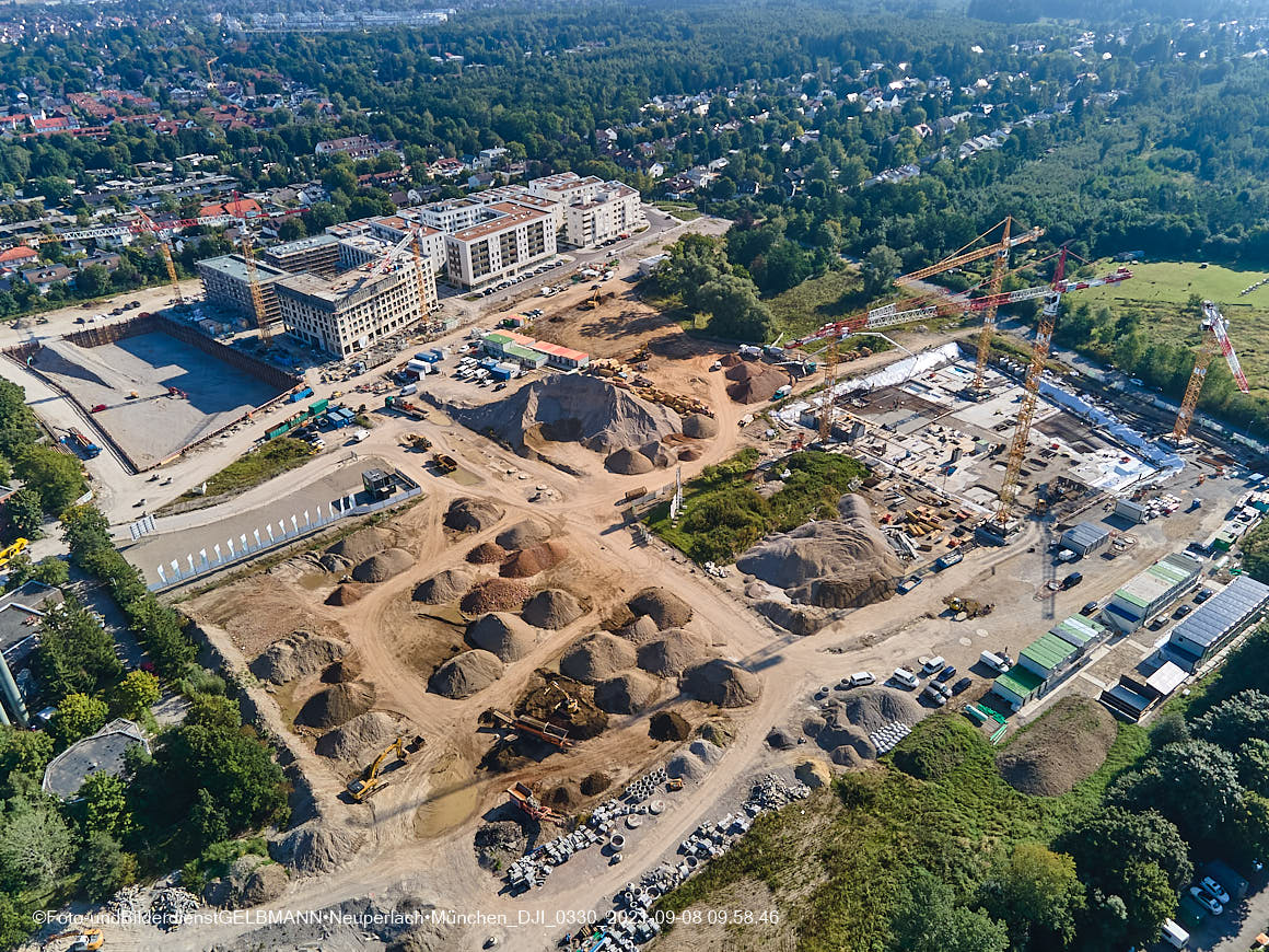 08.09.2021 - Baustelle Pandionveerde in Neuperlach