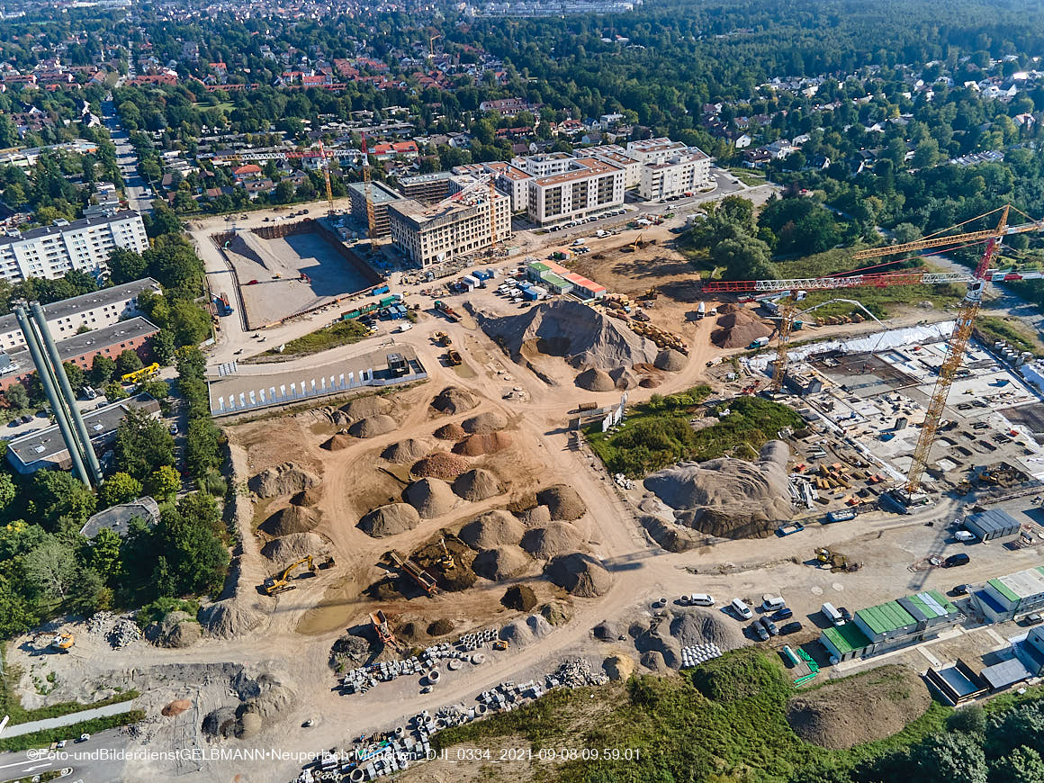 08.09.2021 - Baustelle Pandionveerde in Neuperlach