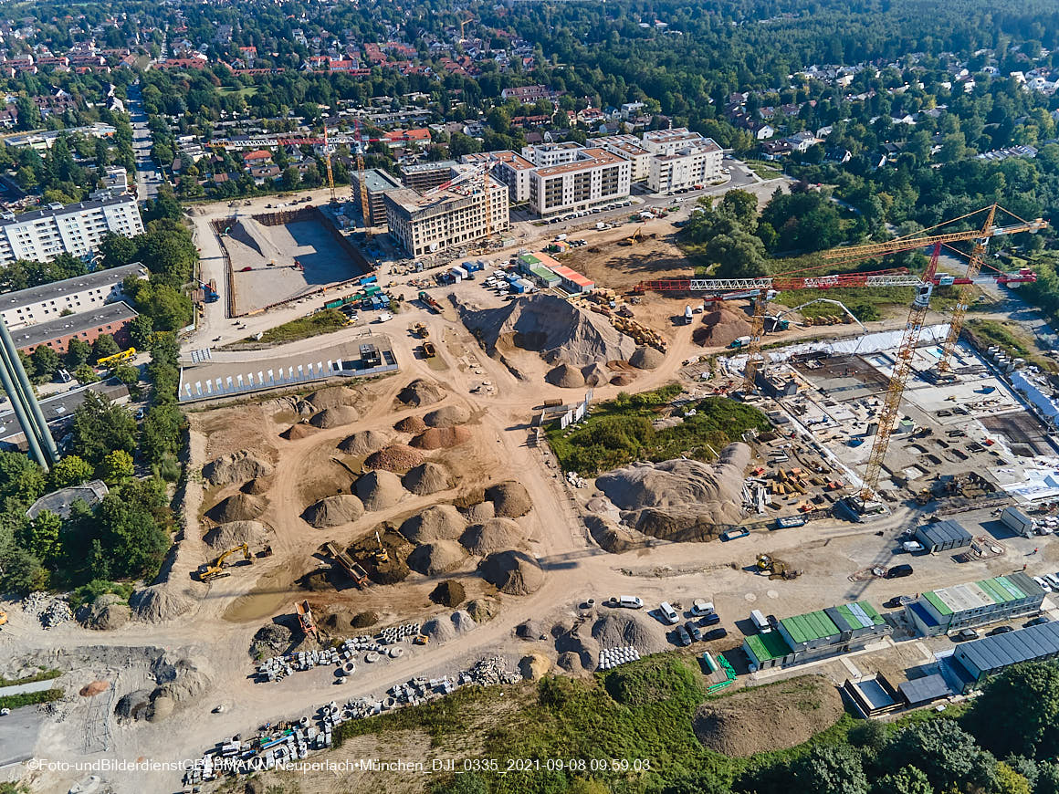 08.09.2021 - Baustelle Pandionveerde in Neuperlach