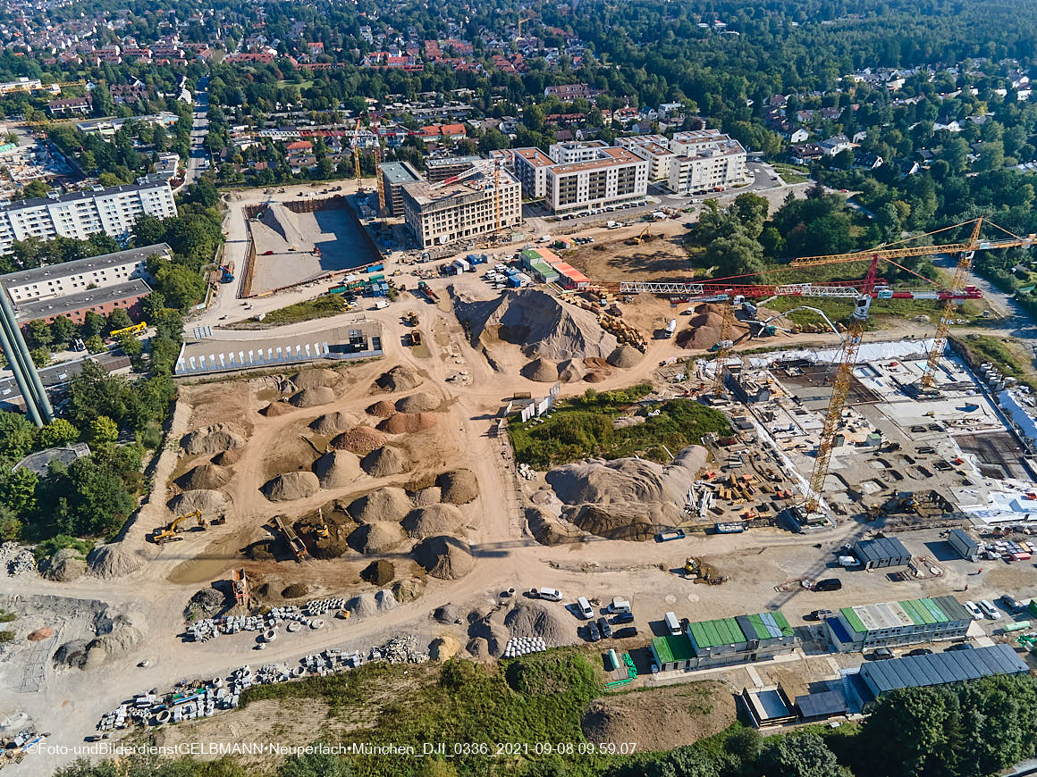 08.09.2021 - Baustelle Pandionveerde in Neuperlach