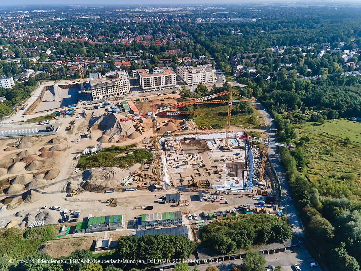 08.09.2021 - Baustelle Pandionveerde in Neuperlach