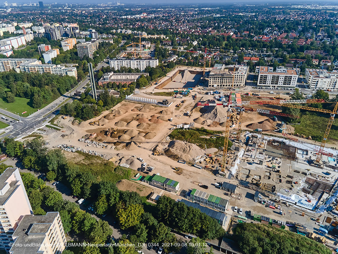 08.09.2021 - Baustelle Pandionveerde in Neuperlach