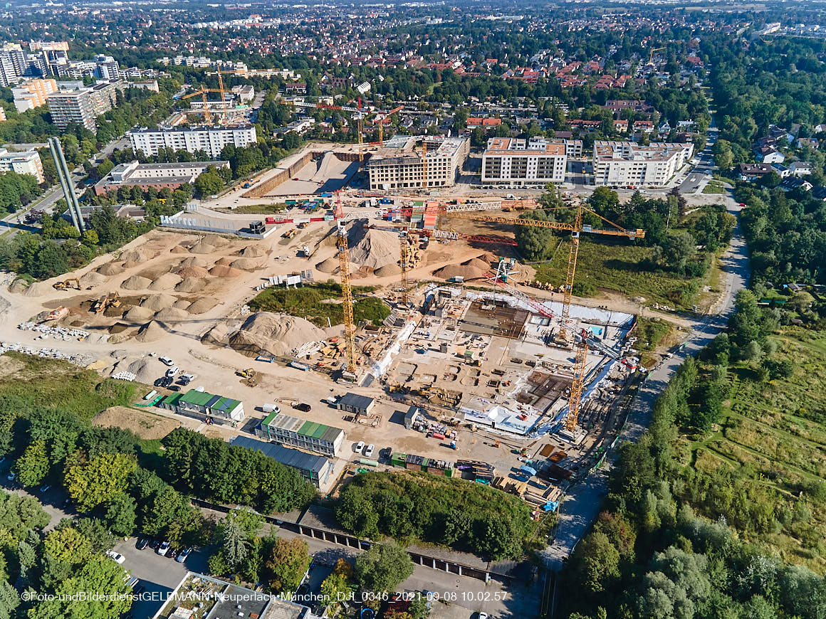 08.09.2021 - Baustelle Pandionveerde in Neuperlach