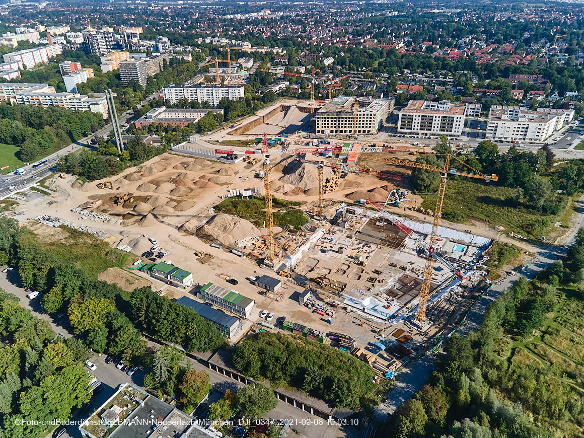 08.09.2021 - Baustelle Pandionveerde in Neuperlach