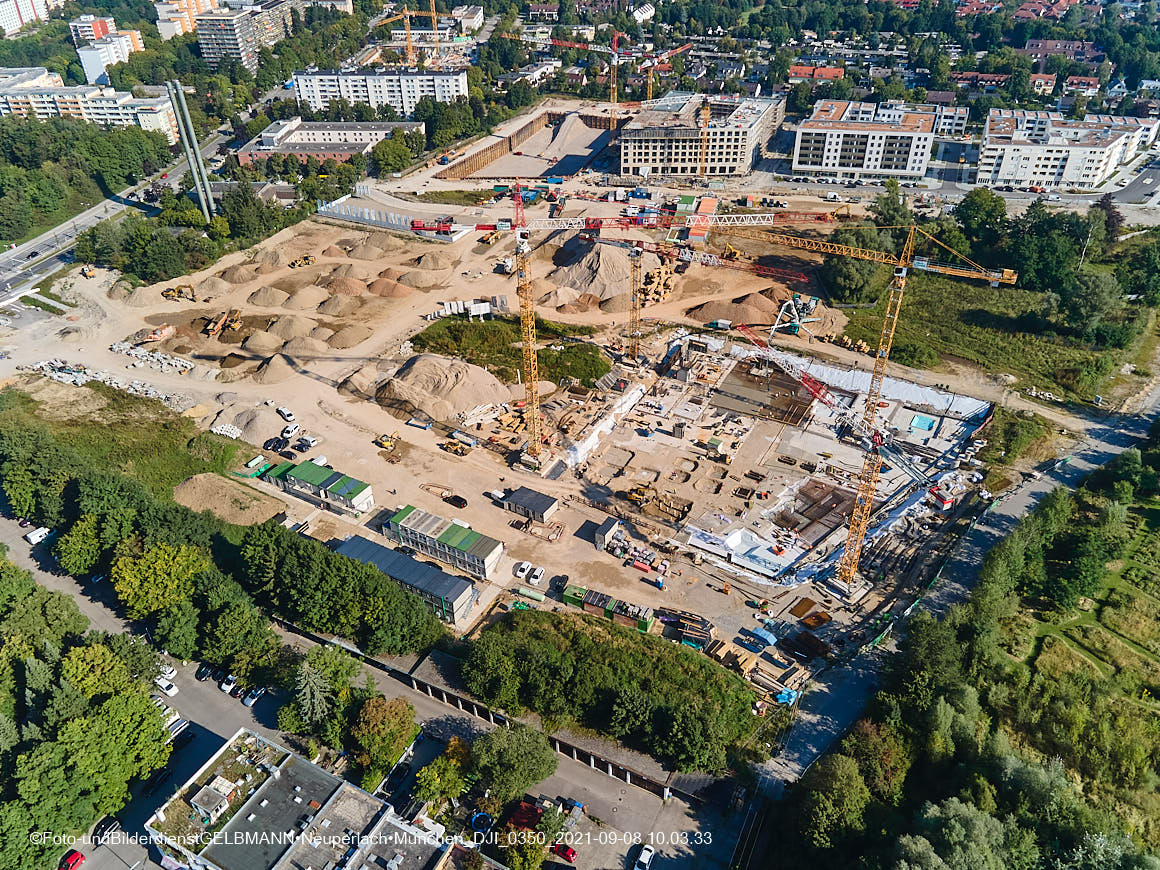 08.09.2021 - Baustelle Pandionveerde in Neuperlach