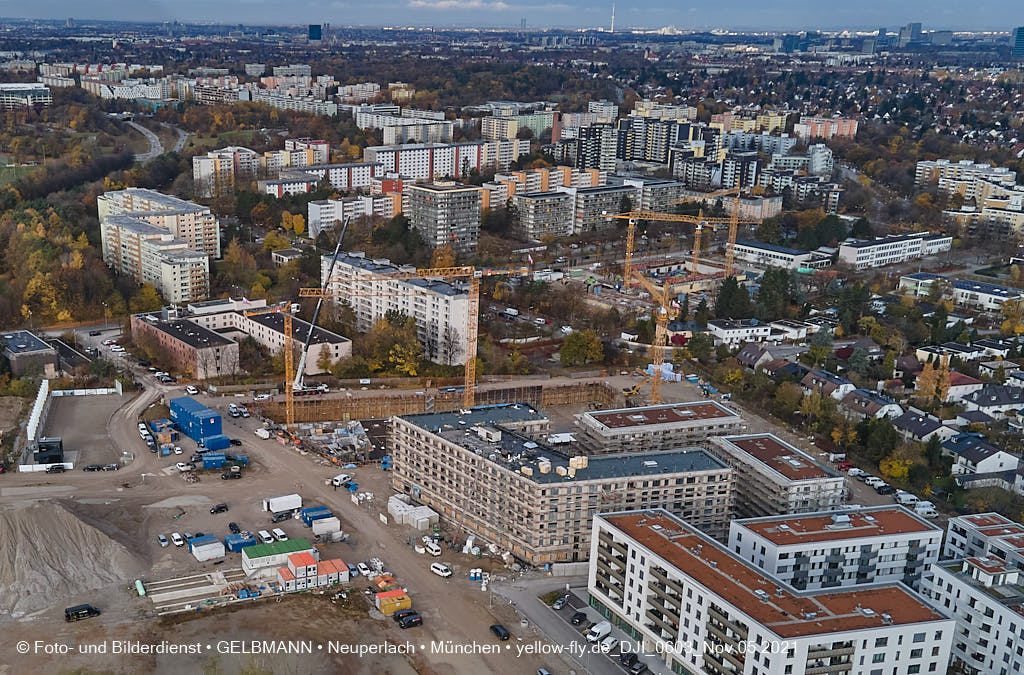 05.11.2021 - Baustelle Alexisquartier „Das Duett” in Neuperlach
