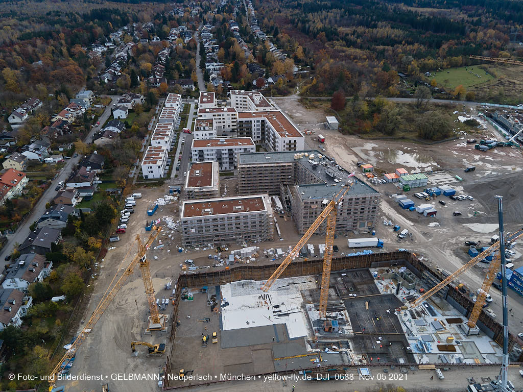 05.11.2021 - Baustelle Alexisquartier „Das Duett” in Neuperlach