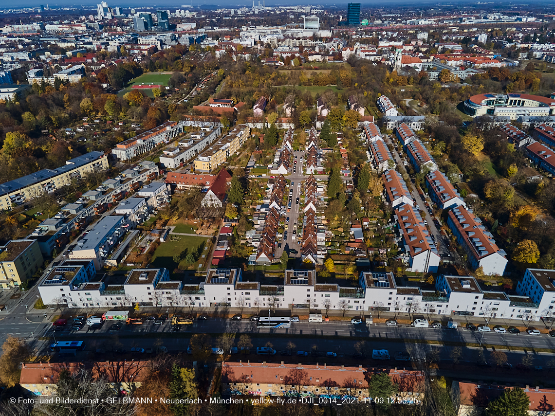 09.11.2021 - Baustelle Maikäfersiedlung in Ber am Laim und  Neuperlach