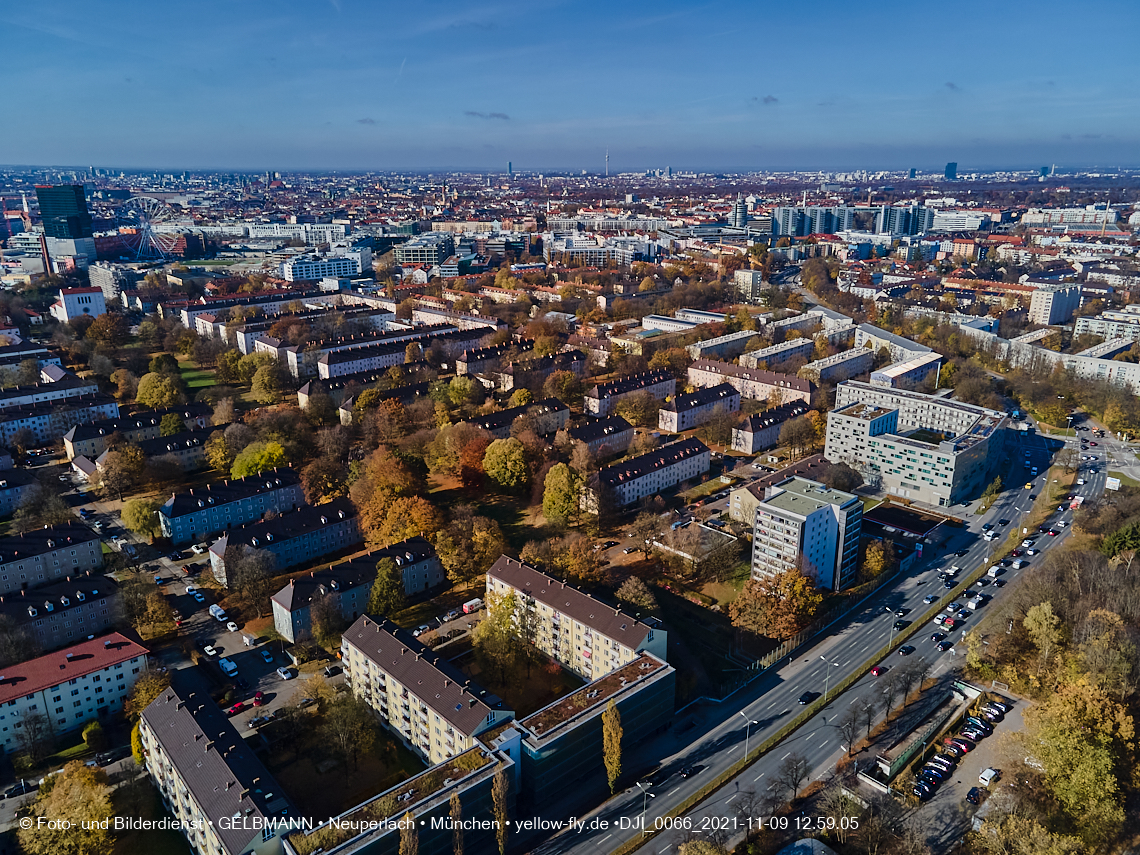 09.11.2021 - Baustelle Maikäfersiedlung in Ber am Laim und  Neuperlach