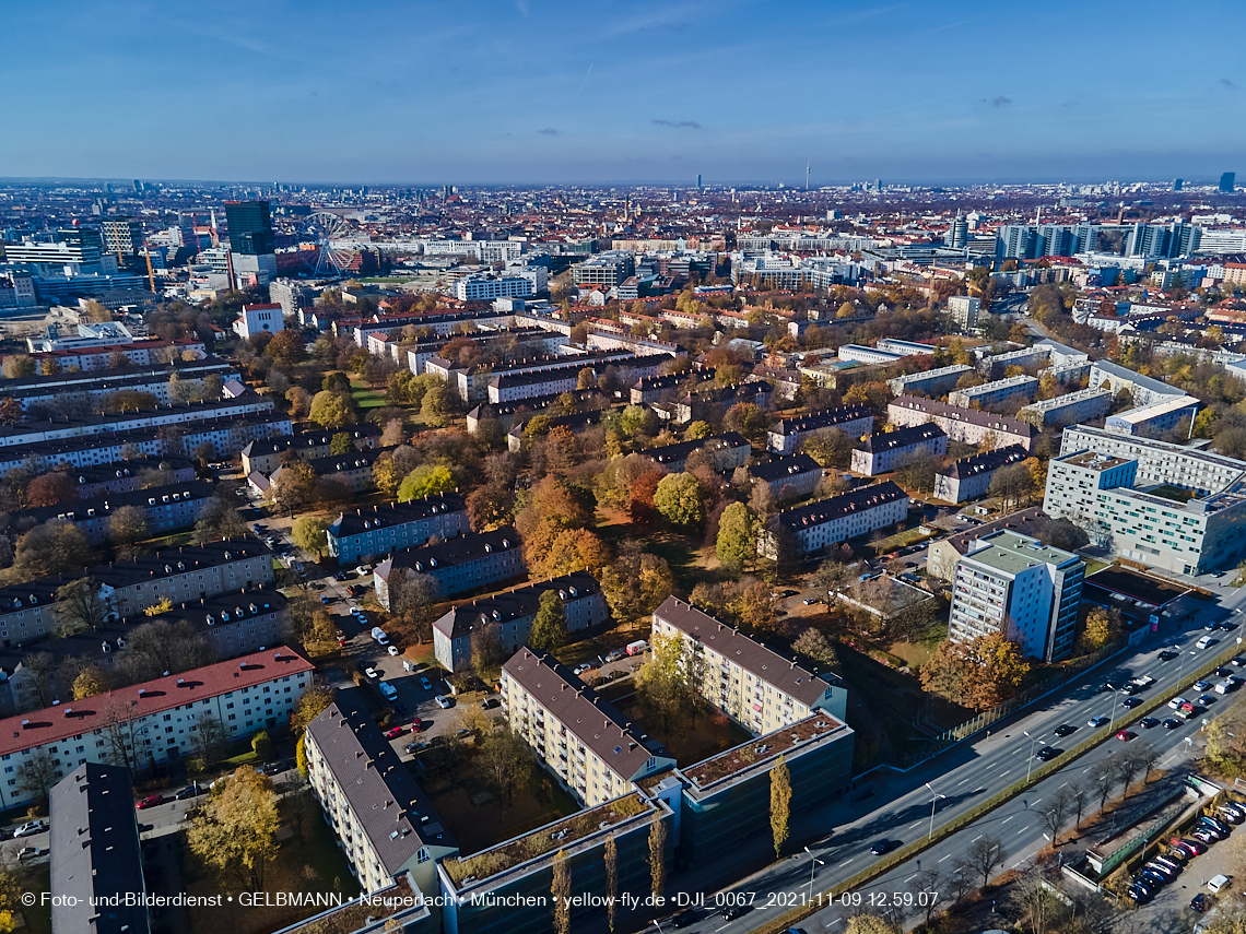 09.11.2021 - Baustelle Maikäfersiedlung in Ber am Laim und  Neuperlach