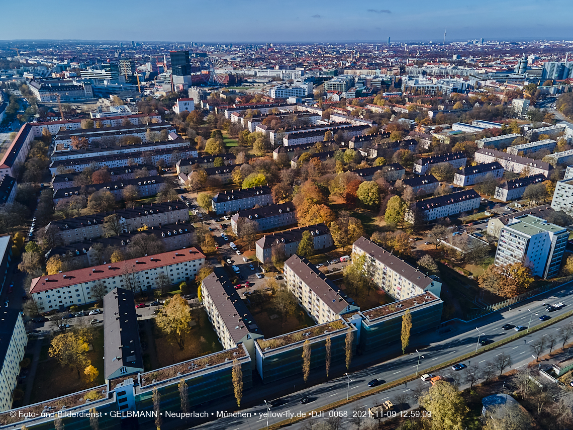 09.11.2021 - Baustelle Maikäfersiedlung in Ber am Laim und  Neuperlach