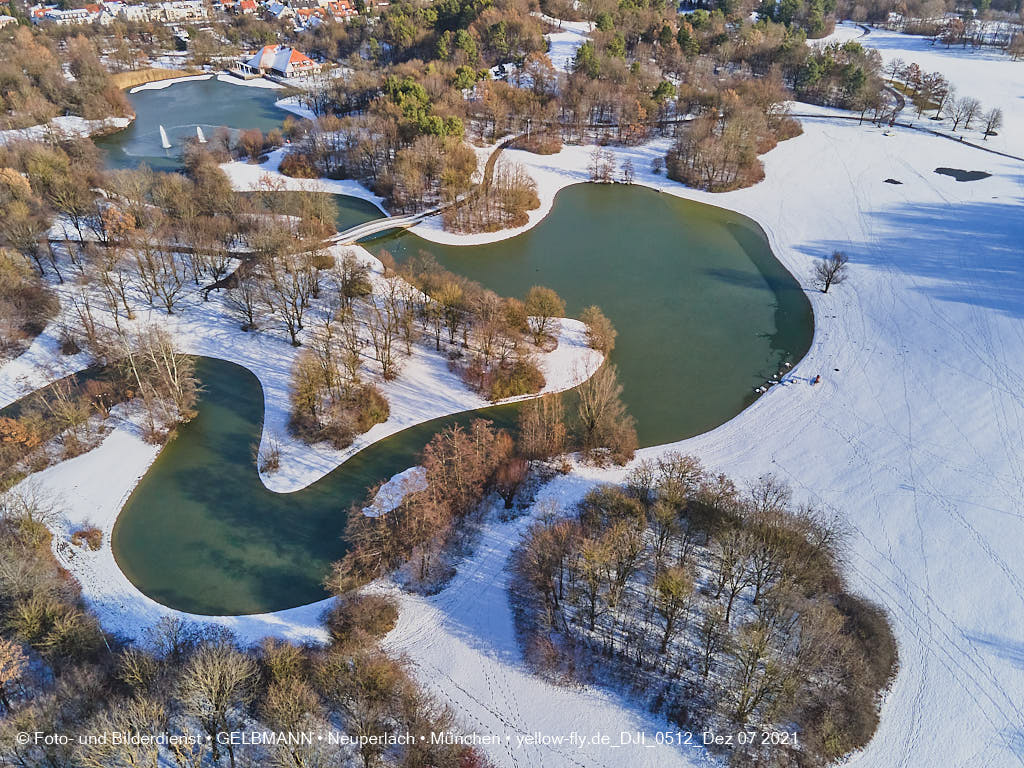 07.12.2021 -Der Ostparksee im Dezember 2021 in Neuperlach