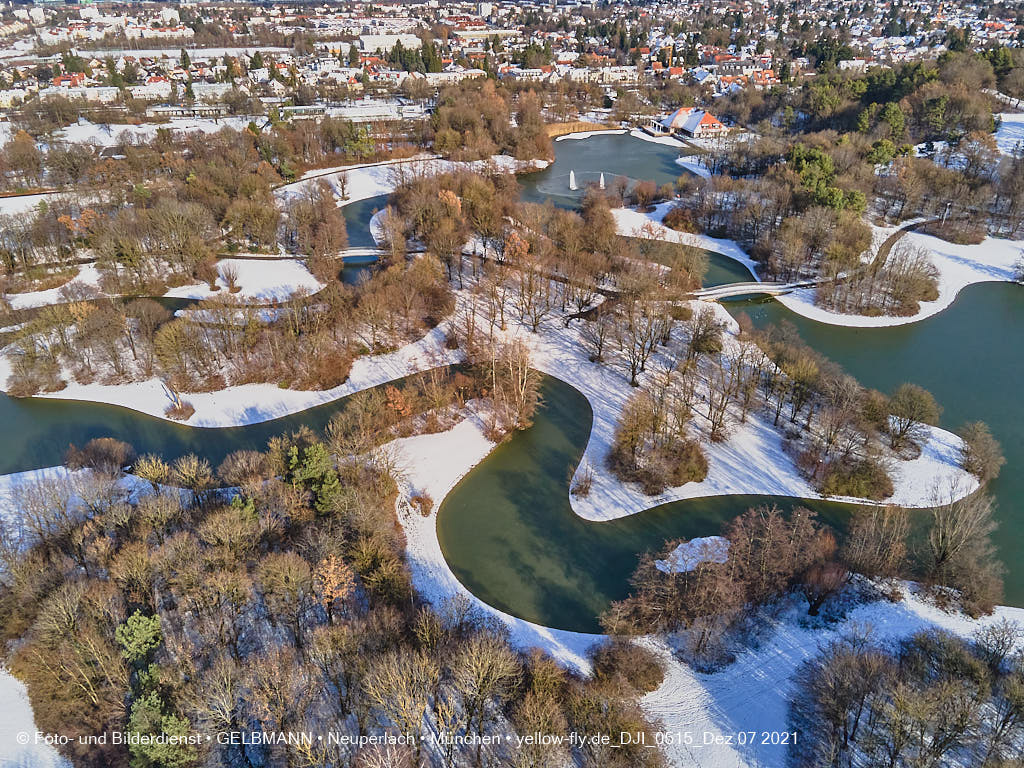 07.12.2021 -Der Ostparksee im Dezember 2021 in Neuperlach