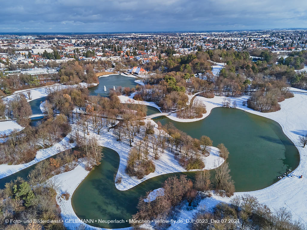 07.12.2021 -Der Ostparksee im Dezember 2021 in Neuperlach