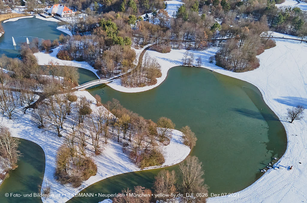 07.12.2021 -Der Ostparksee im Dezember 2021 in Neuperlach