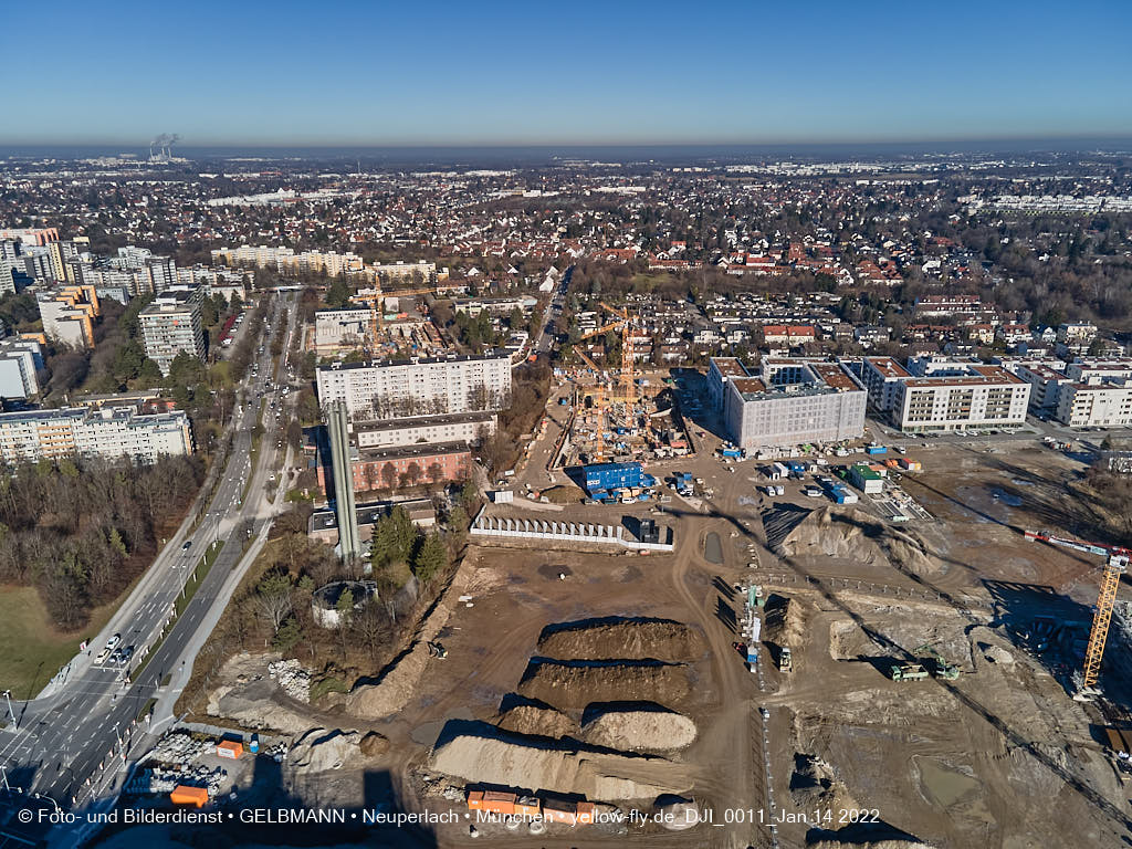 14.01.2022 - Baustelle Alexisquartier nach der Weihnachtspause