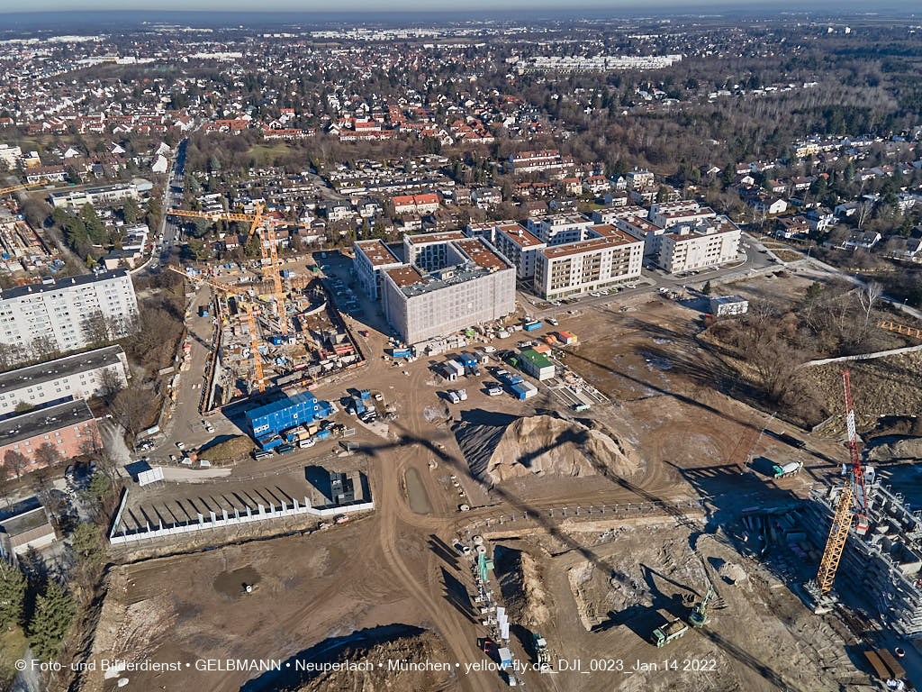 14.01.2022 - Baustelle Alexisquartier nach der Weihnachtspause