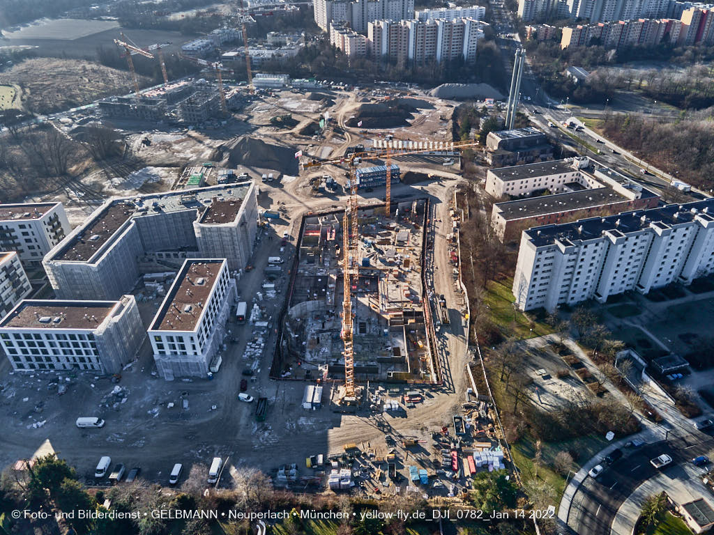 14.01.2022 - Baustelle Alexisquartier nach der Weihnachtspause