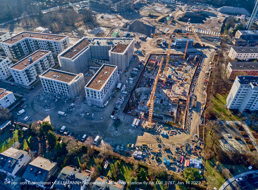 14.01.2022 - Baustelle Alexisquartier nach der Weihnachtspause