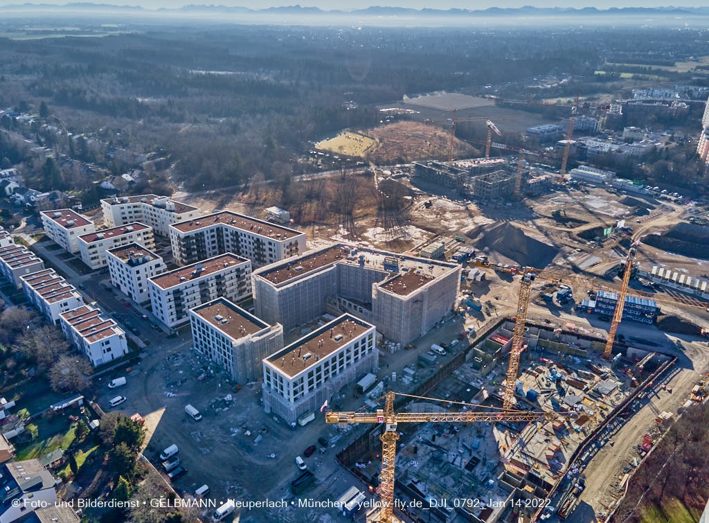 14.01.2022 - Baustelle Alexisquartier nach der Weihnachtspause