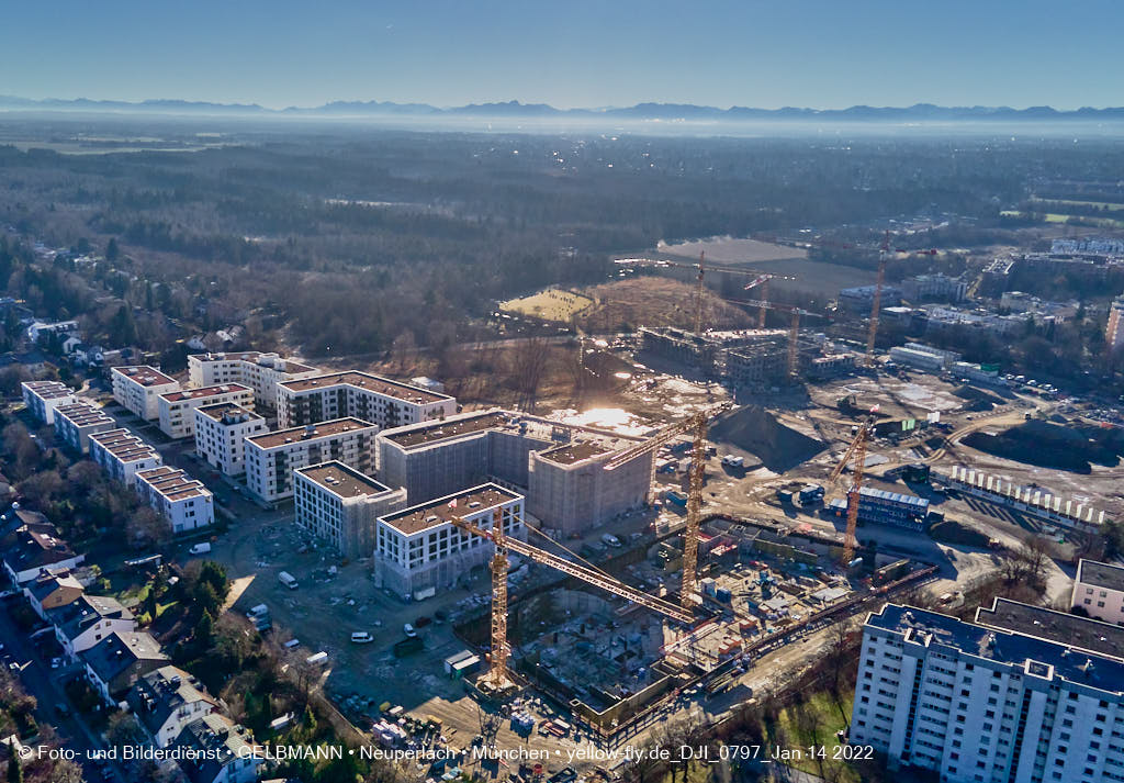 14.01.2022 - Baustelle Alexisquartier nach der Weihnachtspause