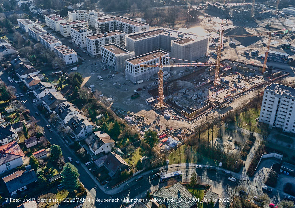 14.01.2022 - Baustelle Alexisquartier nach der Weihnachtspause