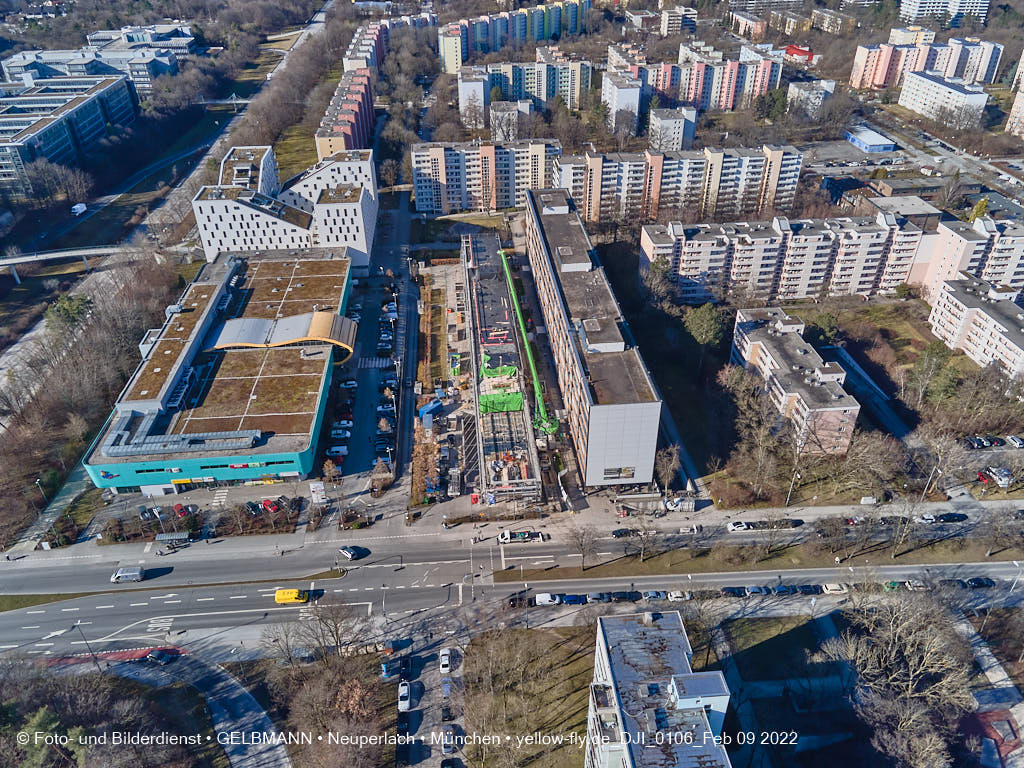 09.02.2022 - Baustelle Montessori Schule in Neuperlach