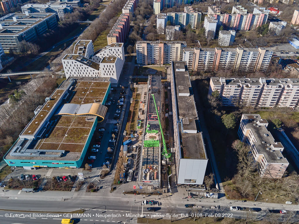 09.02.2022 - Baustelle Montessori Schule in Neuperlach