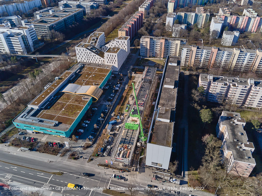 09.02.2022 - Baustelle Montessori Schule in Neuperlach