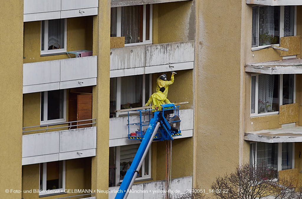 14.02.2022 - Kreissäge an der Großsanierung am Karl-Marx-Ring