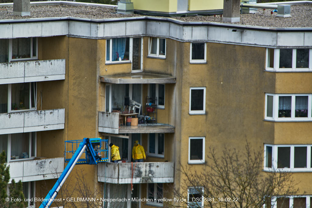 15.02.2022 - Kreissäge an der Großsanierung am Karl-Marx-Ring