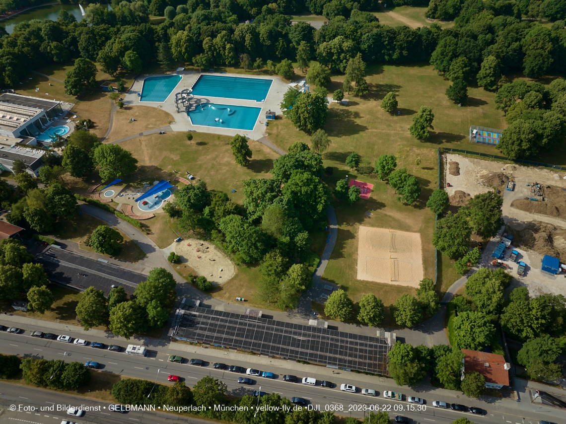 22.06.2023 - Baustelle Geothermie im Michaelibad in Berg am Laim und Neuperlach