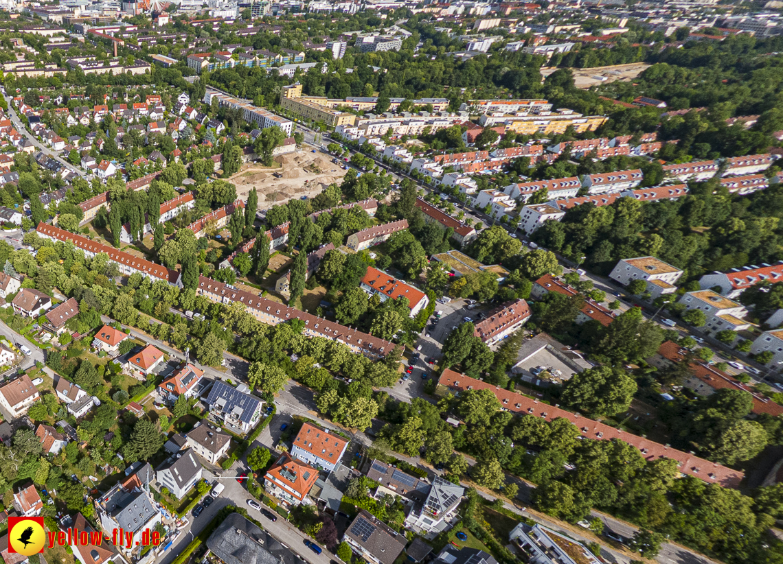 22.06.2023 - Baustelle Maikäfersiedlung zwischen Berg am Laim und Neuperlach