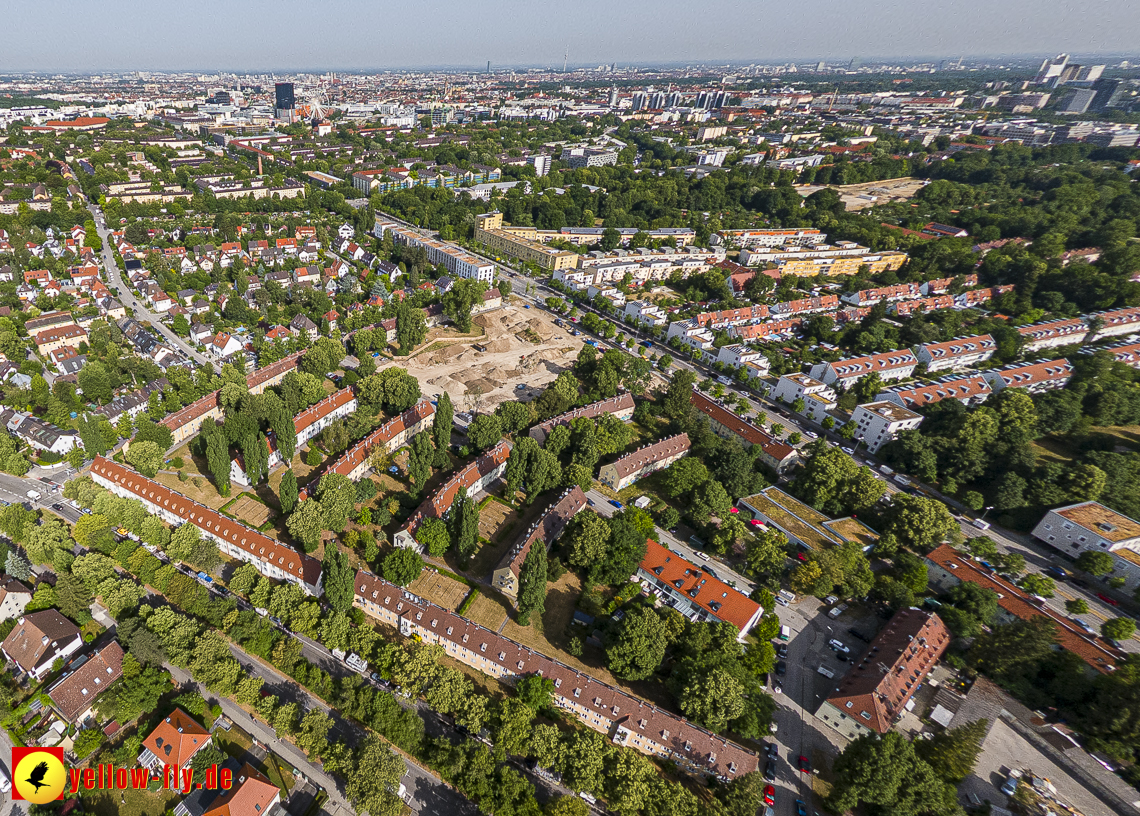 22.06.2023 - Baustelle Maikäfersiedlung zwischen Berg am Laim und Neuperlach