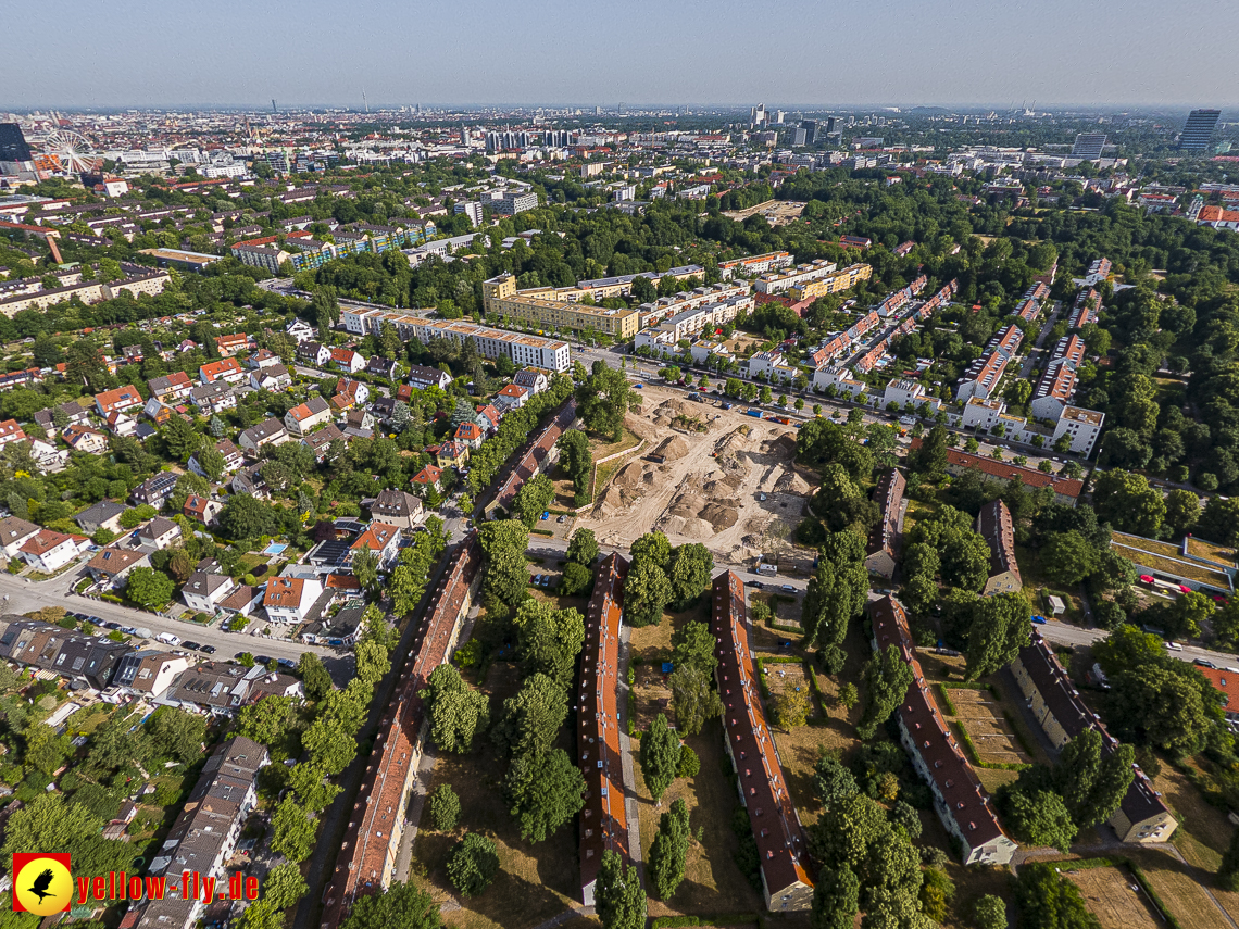 22.06.2023 - Baustelle Maikäfersiedlung zwischen Berg am Laim und Neuperlach