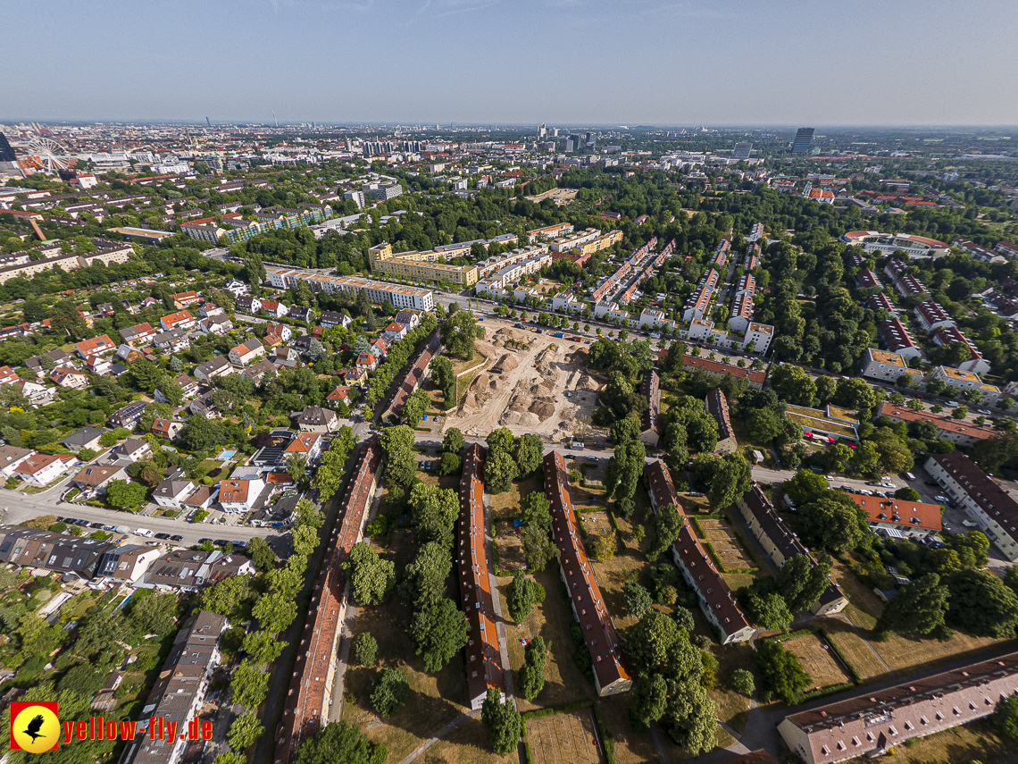 22.06.2023 - Baustelle Maikäfersiedlung zwischen Berg am Laim und Neuperlach