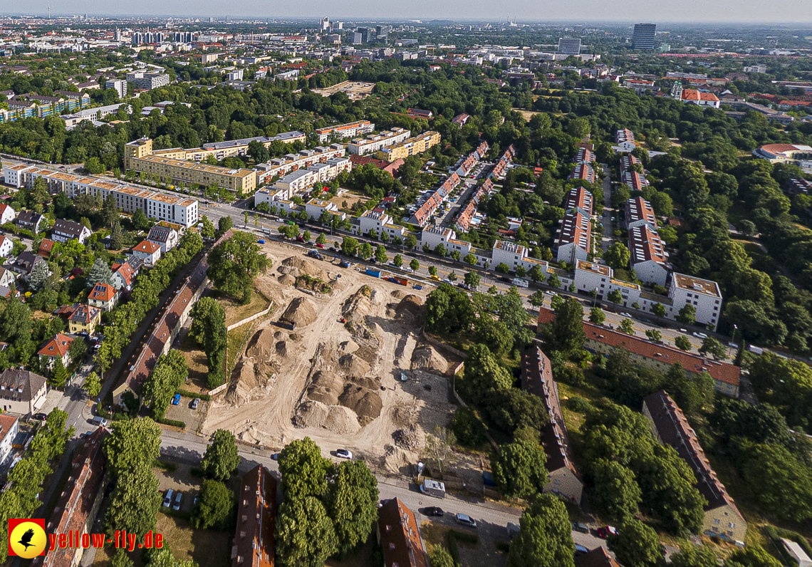 22.06.2023 - Baustelle Maikäfersiedlung zwischen Berg am Laim und Neuperlach