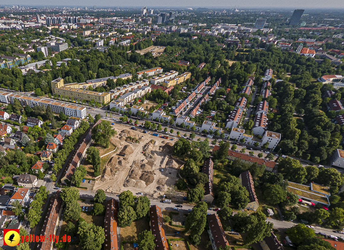 22.06.2023 - Baustelle Maikäfersiedlung zwischen Berg am Laim und Neuperlach