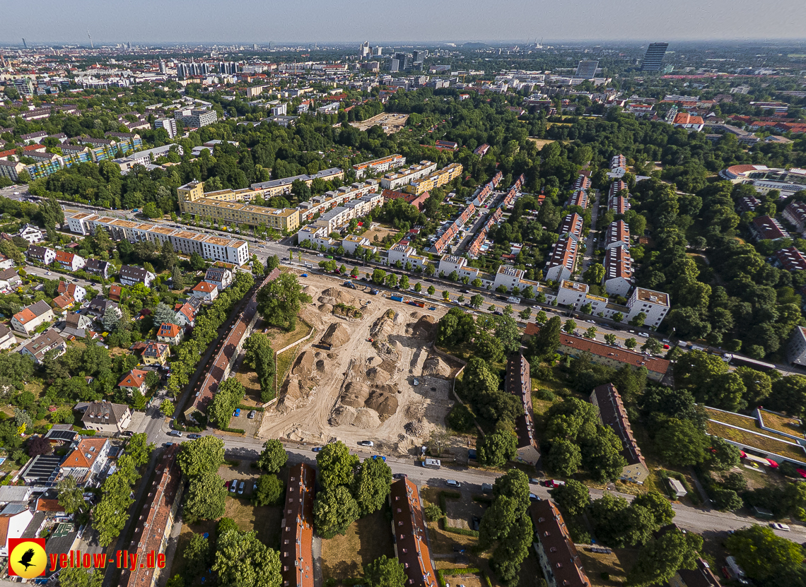 22.06.2023 - Baustelle Maikäfersiedlung zwischen Berg am Laim und Neuperlach