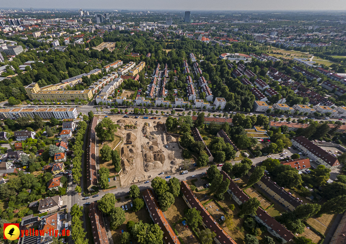 22.06.2023 - Baustelle Maikäfersiedlung zwischen Berg am Laim und Neuperlach