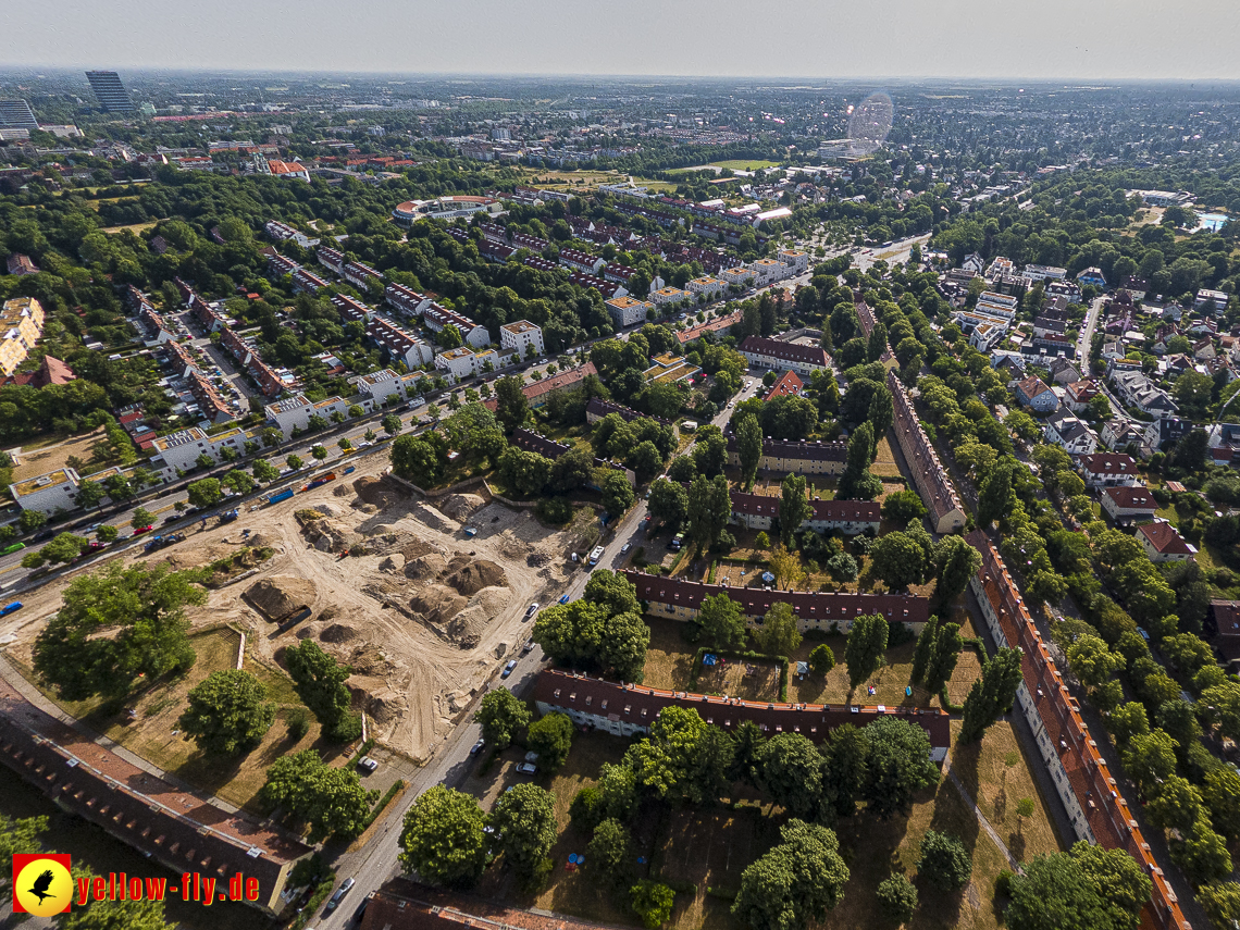 22.06.2023 - Baustelle Maikäfersiedlung zwischen Berg am Laim und Neuperlach