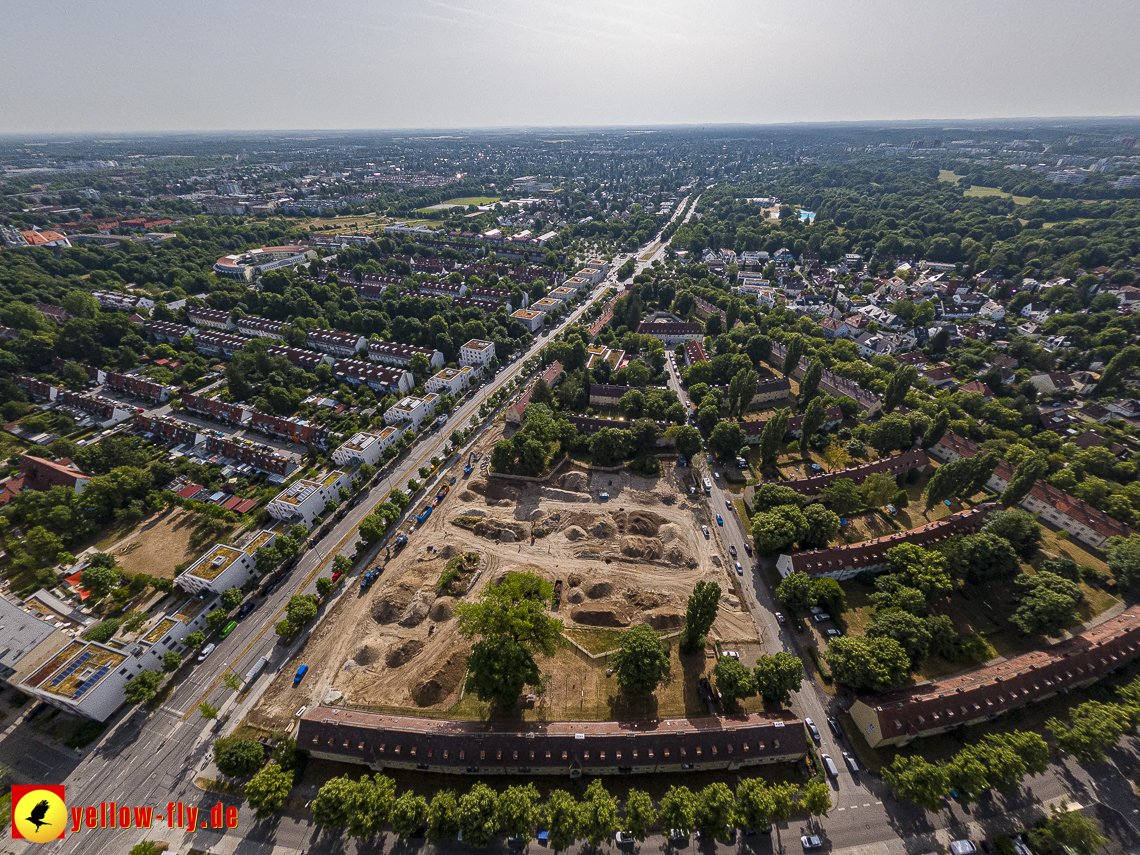 22.06.2023 - Baustelle Maikäfersiedlung zwischen Berg am Laim und Neuperlach