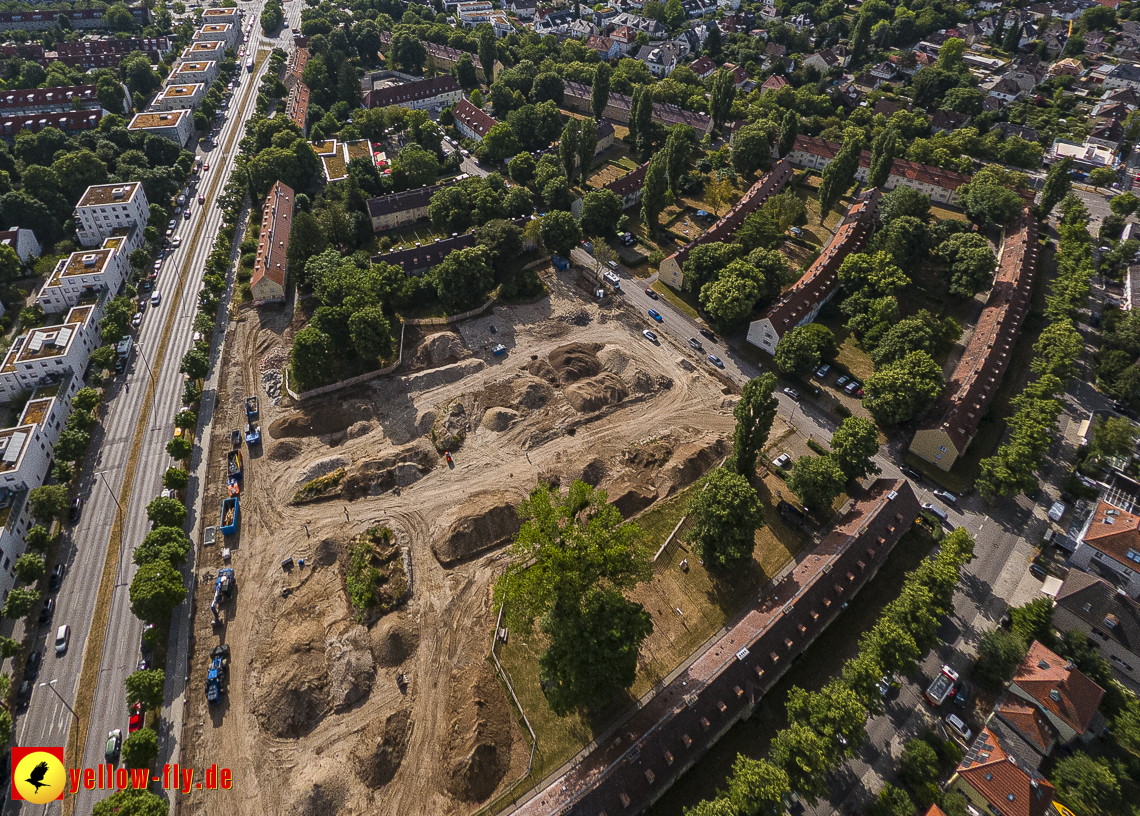 22.06.2023 - Baustelle Maikäfersiedlung zwischen Berg am Laim und Neuperlach