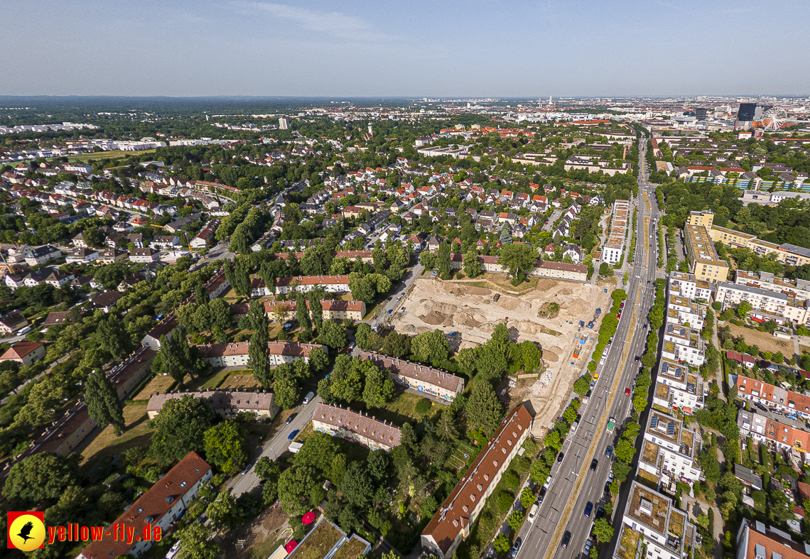 22.06.2023 - Baustelle Maikäfersiedlung zwischen Berg am Laim und Neuperlach