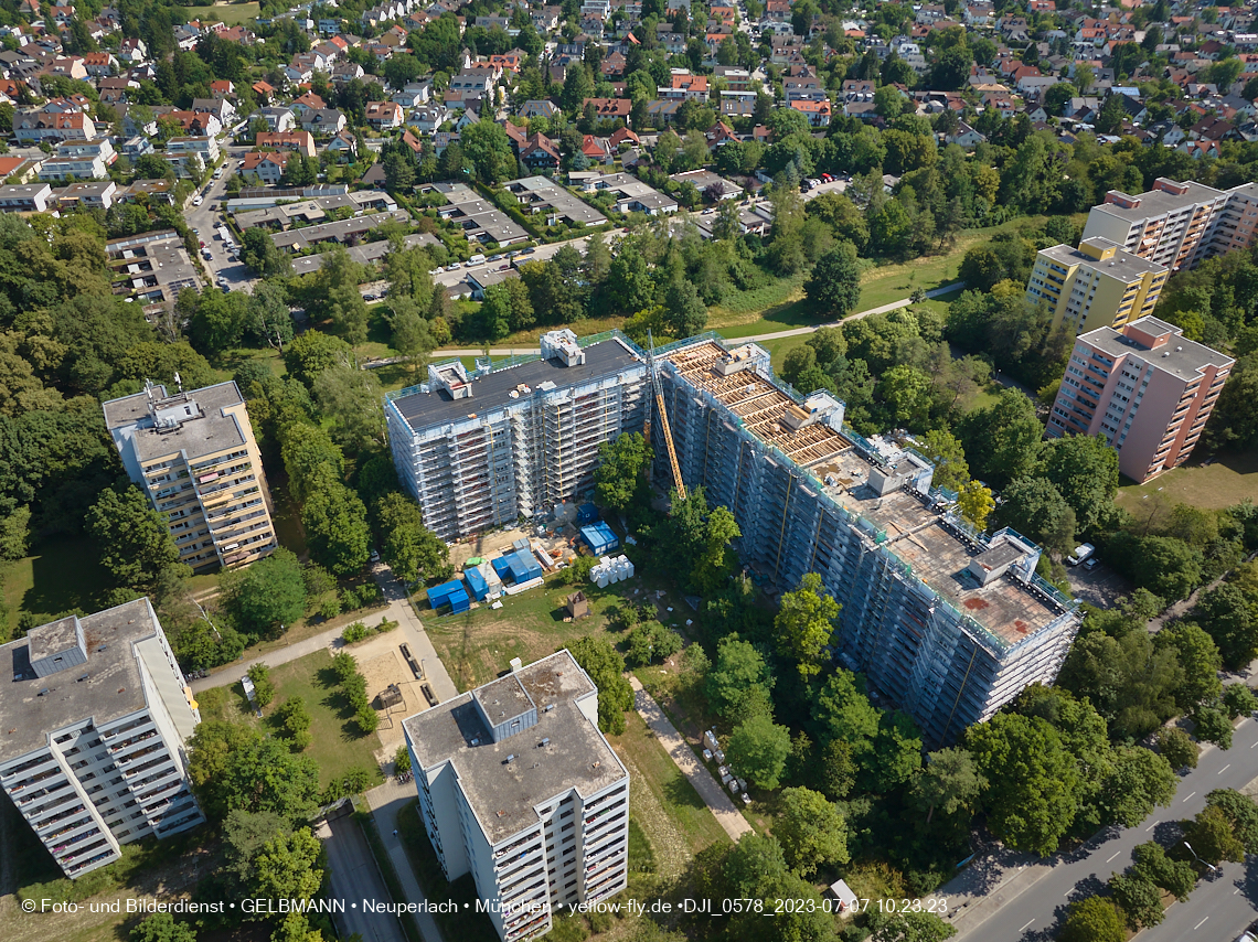 07.07.2023 - Sanierung am KMR 11-21 und Kurt-Eisner-Straße in Neuperlach