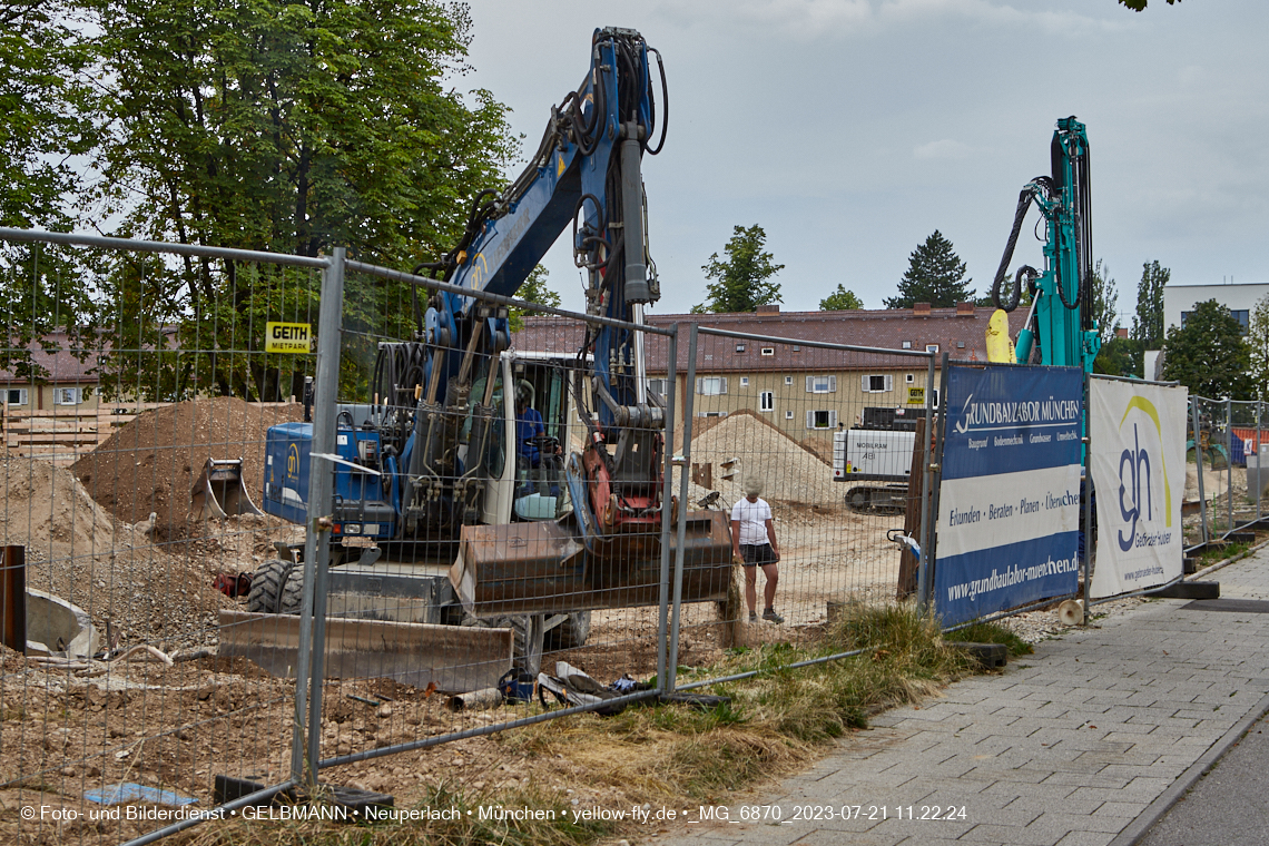 21.07.2023 - Baustelle Maikäfersiedlung in Berg am Laim und Neuperlach